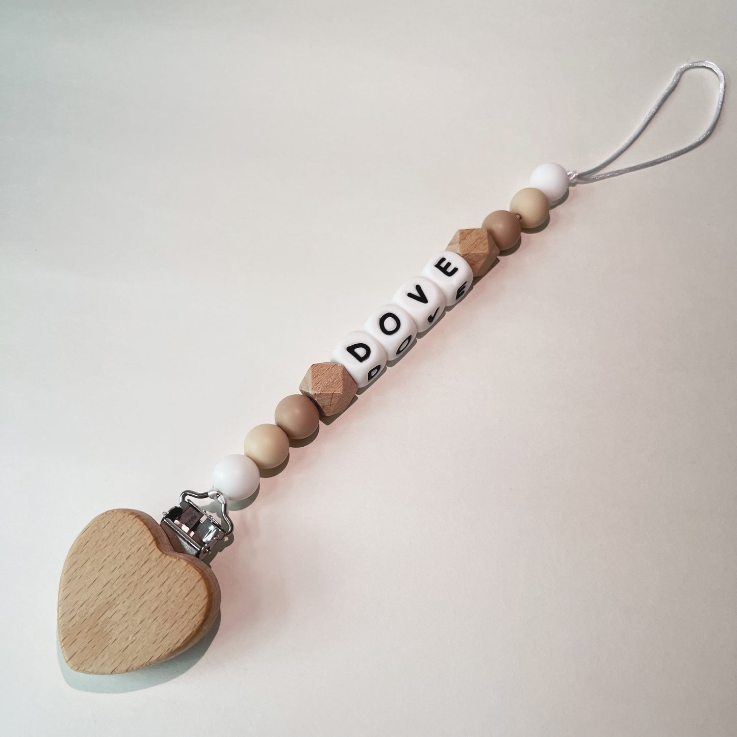 Personalised Soother Clip - Minimalist