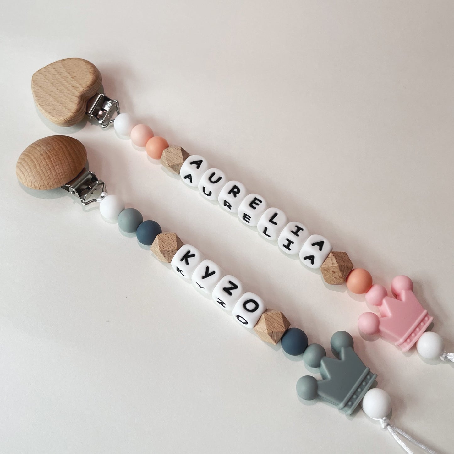 Personalised Soother Clip - Crown